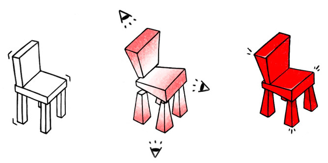 Dream chair, Concept sketch