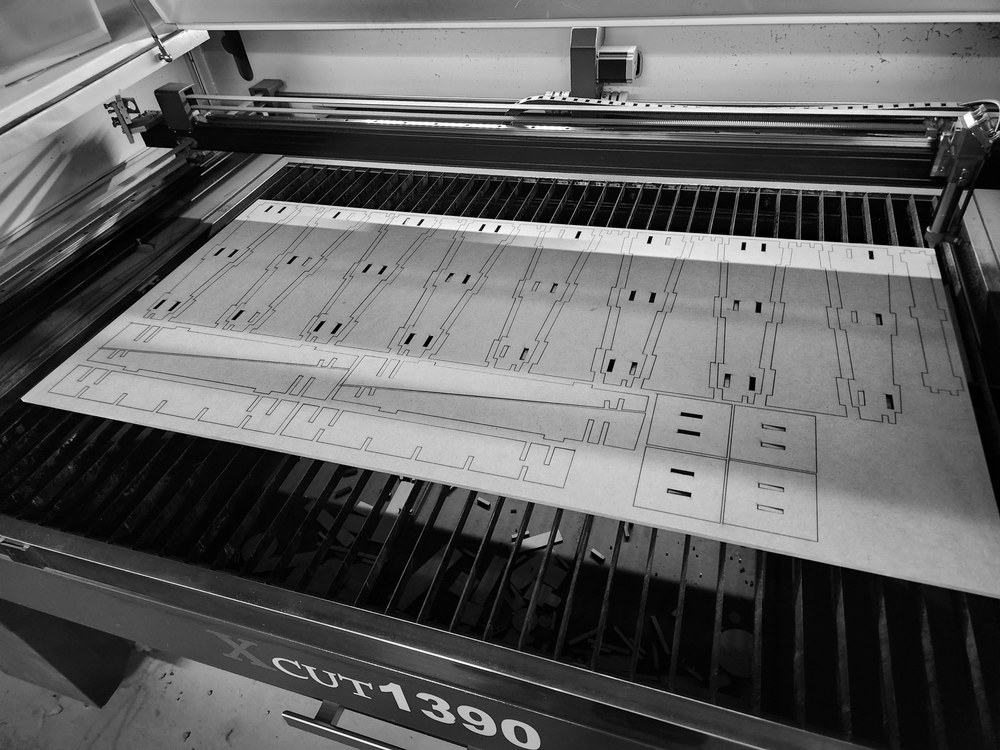 Dream chair, Laser cutting
